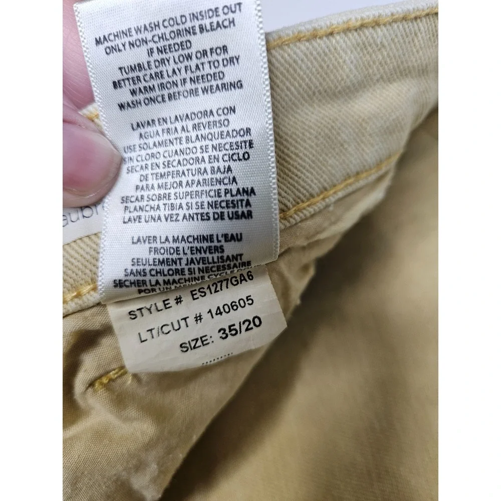 STS Blue Aubrey Mid Rise Yellow Raw Hem Shorts 35 Stretch‎ Denim